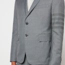 Thom Browne Men's Four-Bar Twill Sports Jacket - Medium Grey - 3/L