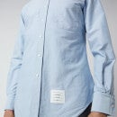 Thom Browne Men's Tricolour Placket Classic Fit Shirt - Light Blue - 4/XL