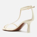 Neous Women's Jumel Leather Heeled Sandals - Cream - UK 3
