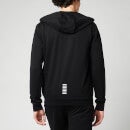EA7 Men's Core Identity French Terry Hooded Tracksuit - Black