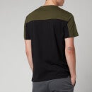 EA7 Men's Athletic Colour Block T-Shirt - Black