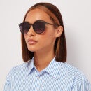 Le Specs Women's Oh Buoy Round Sunglasses - Matte Black