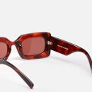 Le Specs Women's Oh Damn! Rectangular Sunglasses - Toffee Tort