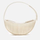 Neous Women's Orion Pleated Leather Cross Body Bag - Cream