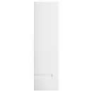 Vermont Tall Wall Mounted Storage Unit - Left Hand - Gloss White