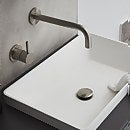 Forge Click Clack Slotted Basin Waste - Stainless Steel