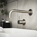 Forge Stainless Steel Wall Mounted Basin Mixer Tap