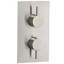 Forge Concealed Shower Valve Dual Thermostatic - Stainless Steel
