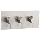 Forge Concealed Shower Valve Triple Thermostatic horizontal - Stainless Steel