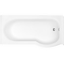 Pilma White Right Hand Shower Bath with Screen - 1500 x 850mm