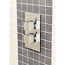 Square Shower Valve 1 Outlet Thermostatic - Chrome