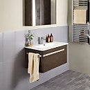 Linen 800mm Wall Hung Vanity Unit with Basin - Rust