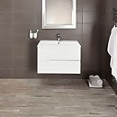 Vermont 800mm Wall Hung Vanity Unit with Basin - Gloss White