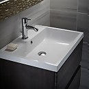 Vermont 600mm Wall Mounted Vanity Unit with Basin - Grey Avola