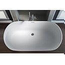 Deluxe White Curved Freestanding Bath