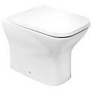 Scene White Back to Wall Toilet with Soft Close Toilet Seat