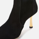 Stuart Weitzman Women's Max 85 Suede Ankle Boots - Black/Gold - UK 6