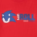 Sonic The Hedgehog Lets Roll Men's T-Shirt - Red