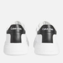 Calvin Klein Men's Leather Low Top Trainers - White/Black - UK 7