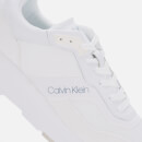 Calvin Klein Men's Low Top Running Style Trainers - White/Sugar Swizzle - UK 10.5