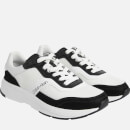 Calvin Klein Men's Low Top Running Style Trainers - White/Black - UK 8