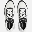 Calvin Klein Men's Low Top Running Style Trainers - White/Black