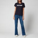 Tommy Hilfiger Women's Organic Cotton Logo Crew Neck T-Shirt - Desert Sky - XS