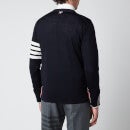 Thom Browne Men's 4-Bar Sustainable Classic V-Neck Cardigan - Navy - 2/M
