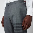 Thom Browne Men's Low Rise Skinny Side Tab Trousers - Medium Grey