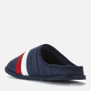 Tommy Hilfiger Men's Corporate Padded Sustainable Home Slippers - Red White Blue - UK 7-8