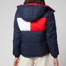 Tommy Jeans Women's Colourblock Contrast Hood Jacket - Twilight Navy - XS