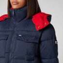 Tommy Jeans Women's Colourblock Contrast Hood Jacket - Twilight Navy - XS