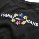 Tommy Jeans Women's Sustainable Crop Floral T-Shirt - Black - M