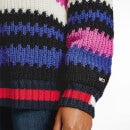 Tommy Jeans Women's Tjw Multi Stripe Sweater - Vivid Fuchsia - S