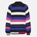 Tommy Jeans Women's Tjw Multi Stripe Sweater - Vivid Fuchsia - XS