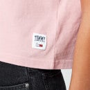 Tommy Jeans Women's Abo Organic Collegiate T-Shirt - Broadway Pink - L