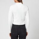 Tommy Jeans Women's Abo Tjw Cropped Baby Rib Top - Ivory Silk - L