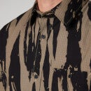 KENZO Men's Printed Casual Shirt - Bronze