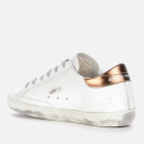 Golden Goose Women's Superstar Leather Trainers - White/Gold - UK 7