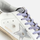 Golden Goose Women's Superstar Leather Trainers - White/Ice/Silver - UK 8