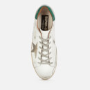 Golden Goose Women's Superstar Leather Trainers - White/Ice/Green