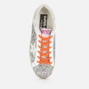 Golden Goose Women's Superstar Glitter/Leather Trainers - Silver/White/Ice