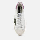 Golden Goose Women's Superstar Leather Trainers - White/Military Green - UK 7