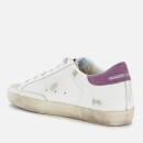 Golden Goose Women's Superstar Leather Trainers - White/Military Green - UK 7