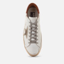 Golden Goose Men's Superstar Leather Trainers - White/Ice/Light Brown - UK 10