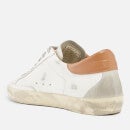 Golden Goose Men's Superstar Leather Trainers - White/Ice/Light Brown - UK 7