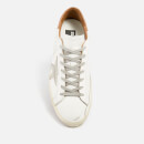Golden Goose Men's Superstar Leather Trainers - White/Ice/Light Brown - UK 7