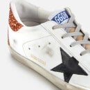 Golden Goose Women's Superstar Leather Trainers - White/Capuccino/Black - UK 7
