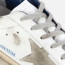 Golden Goose Women's Superstar Leather Trainers - White/Ice/Blue - UK 8