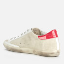 Golden Goose Women's Superstar Suede Trainers - Ice/White/Light Red - UK 3